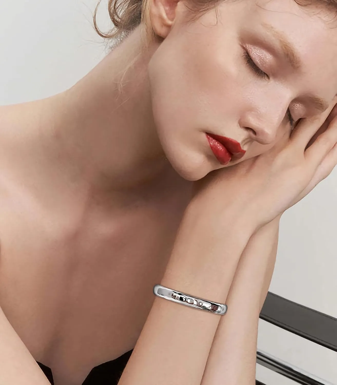 WOWORAMA Adjustable Slider Bracelets for Women Bar Friendship Bangle Bracelet for Women Gold/White Gold/Rose Gold Bolo Bracelet