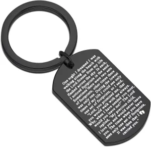 WSNANG Footprints Keychain Prayer Keychain Cross Pendant Necklace Religious Jewelry Christian Present
