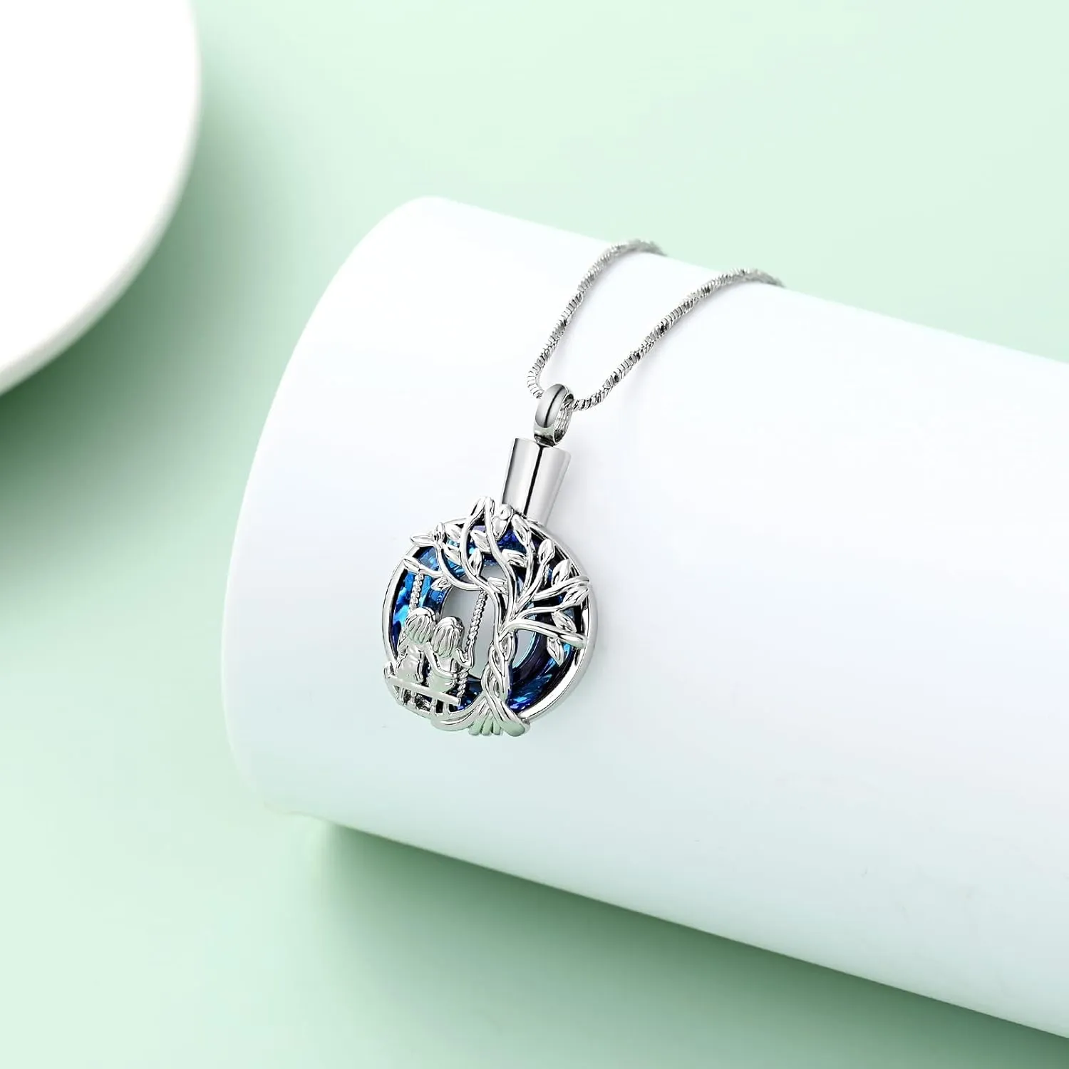 Yinplsmemory Cremation Jewelry for Ashes for Sister Tree of Life Urn Necklace for Ashes for Women Ashes Keepsake Jewelry